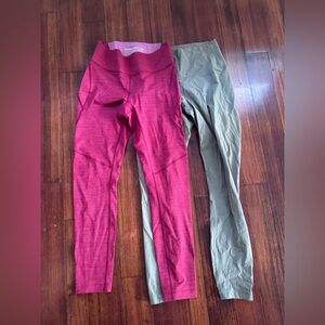 LOT Outdoor Voices/Everlane colorful leggings
